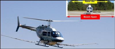 Bell 206B acoustics test aircraft